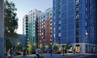 Квартира в ЖК Янила Форест, 1 комнатная, 39.4 м², 2 этаж