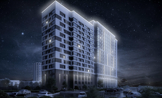 Квартира в ЖК Сибирь, 1 комнатная, 43.5 м², 6 этаж