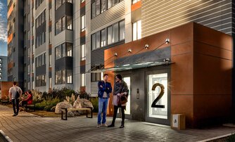 Квартира в ЖК «Дуэт», 1 комнатная, 37.3 м², 2 этаж