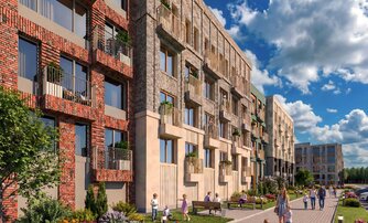 Квартира в ЖК «Слобода», 1 комнатная, 36.19 м², 1 этаж