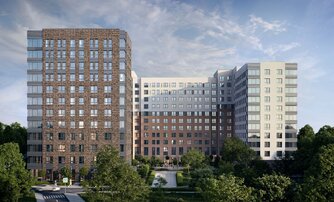 Квартира в ЖК «Аквилон Солар», 3 комнатная, 88.09 м², 2 этаж