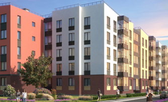 Квартира в ЖК Югтаун, 1 комнатная, 40.56 м², 2 этаж