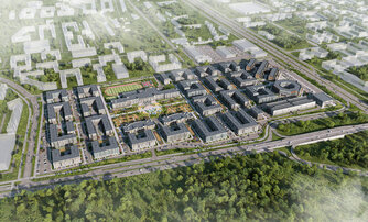 Квартира в ЖК Plus Пулковский, 3 комнатная, 69.23 м², 1 этаж