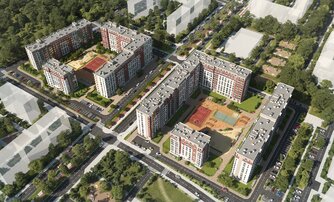 Квартира в ЖК Расцветай в Янино, 3 комнатная, 78.17 м², 2 этаж