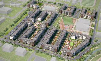 Квартира в ЖК «Парадный ансамбль», студия, 24.98 м², 1 этаж