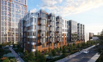 Квартира в ЖК «Сезоны», 3 комнатная, 80.9 м², 1 этаж