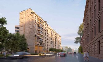 Квартира в ЖК «Новгородская, 8», 2 комнатная, 74.15 м², 2 этаж