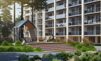 Апартаменты в ЖК Морская Ривьера, 1 комнатные, 47.9 м², 6 этаж