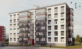 Квартира в ЖК Grona Lund, 3 комнатная, 76.9 м², 5 этаж