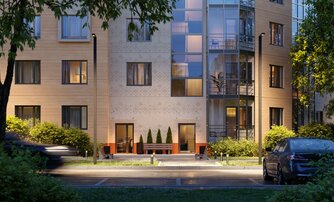 Квартира в ЖК Аро, 2 комнатная, 62.74 м², 1 этаж