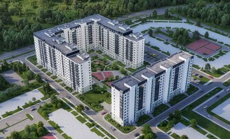 Квартира в ЖК Клюква.Парк, 3 комнатная, 79.5 м², 2 этаж