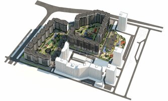 Квартира в ЖК Фотограф, студия, 27.69 м², 1 этаж