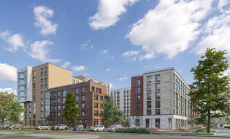 Квартира в ЖК Город спутник Южный, 3 комнатная, 65.83 м², 2 этаж