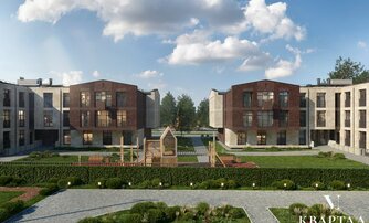 Квартира в ЖК «VI квартал», 3 комнатная, 126.6 м², 3 этаж