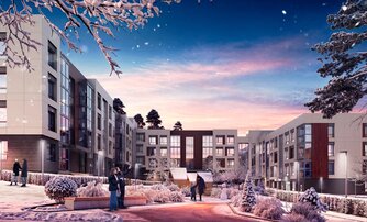 Квартира в ЖК «Охтинские высоты», 1 комнатная, 40.81 м², 2 этаж