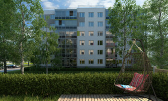 Квартира в ЖК Grona Lund, 3 комнатная, 76.9 м², 5 этаж