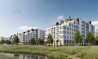 Квартира в ЖК «Кронунг Юг», 1 комнатная, 44.1 м², 3 этаж