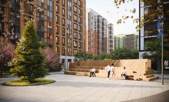 Квартира в ЖК «Янила Форест», 3 комнатная, 66.2 м², 1 этаж