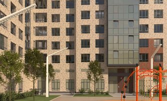 Квартира в ЖК Квартал Уютный, 1 комнатная, 32.45 м², 2 этаж