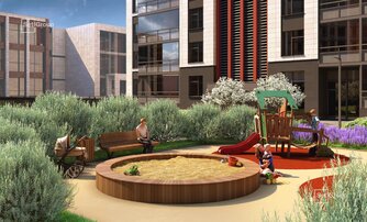 Квартира в ЖК Притяжение, 3 комнатная, 118.2 м², 7 этаж