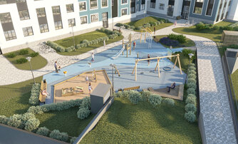 Квартира в ЖК БелАРТ, 1 комнатная, 64.84 м², 1 этаж