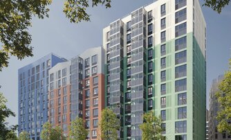 Квартира в ЖК Янила Форест, 1 комнатная, 39.4 м², 2 этаж