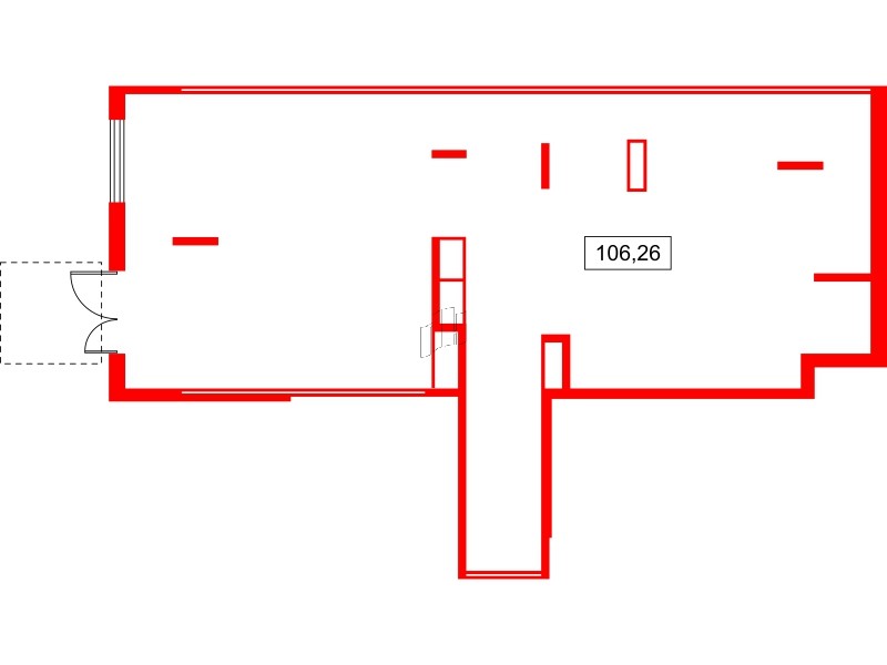 Помещение в ЖК Аквилон Leaves, 104.8 м², 1 этаж