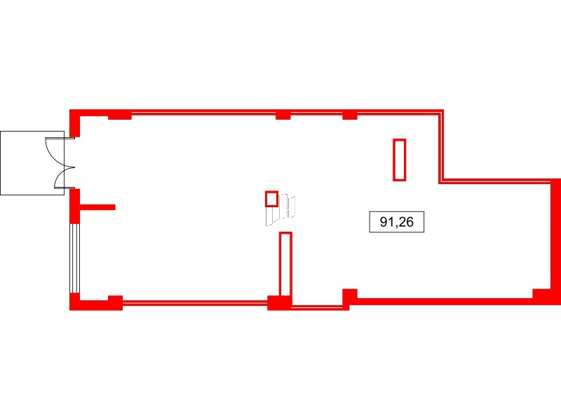 Помещение в ЖК Аквилон Leaves, 91.3 м², 1 этаж