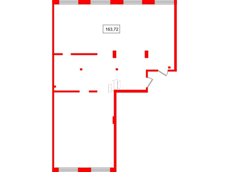 Апартаменты в ЖК 17/33 Петровский Остров, 1 комнатные, 163.72 м², 7 этаж