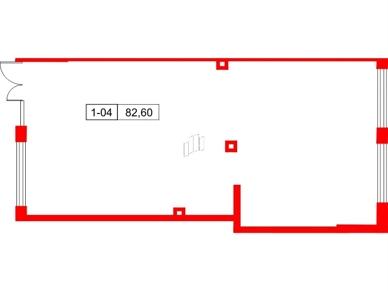 Помещение в ЖК А101Лаголово, 82.6 м², 1 этаж
