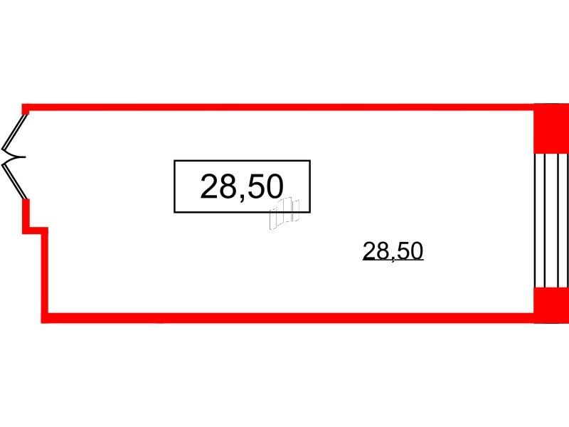 Помещение в ЖК VALO, 28.5 м², 2 этаж