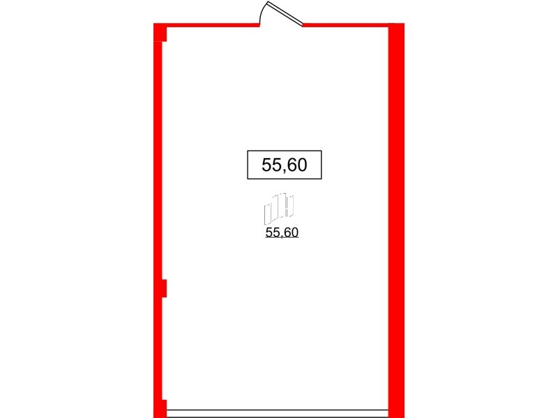 Помещение в ЖК VALO, 55.6 м², 2 этаж