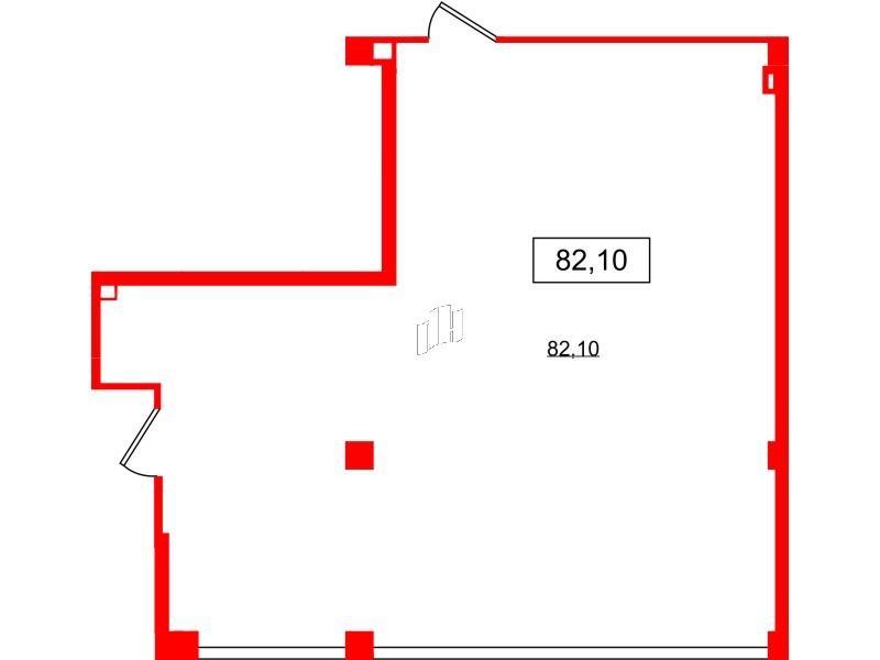 Помещение в ЖК VALO, 82.1 м², 2 этаж