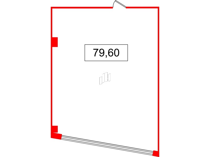 Помещение в ЖК БЦ INSIDE, 79.6 м², 5 этаж