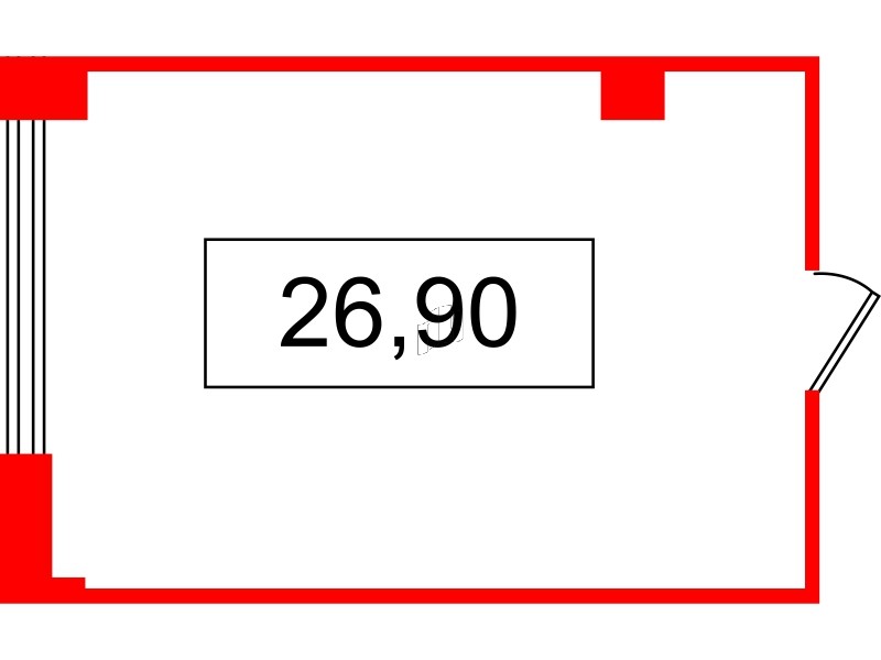 Помещение в ЖК БЦ INSIDE, 26.9 м², 5 этаж