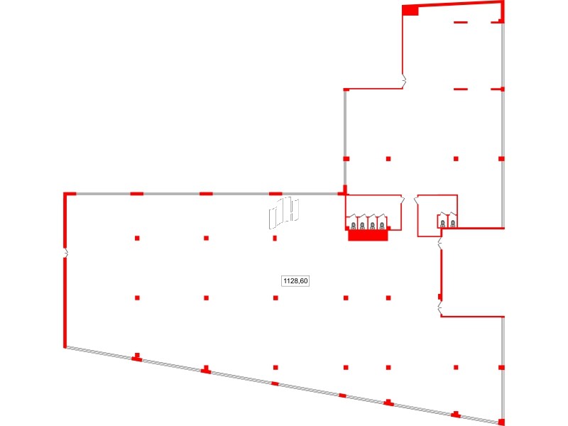 Помещение в ЖК БЦ INSIDE, 1128.6 м², 5 этаж