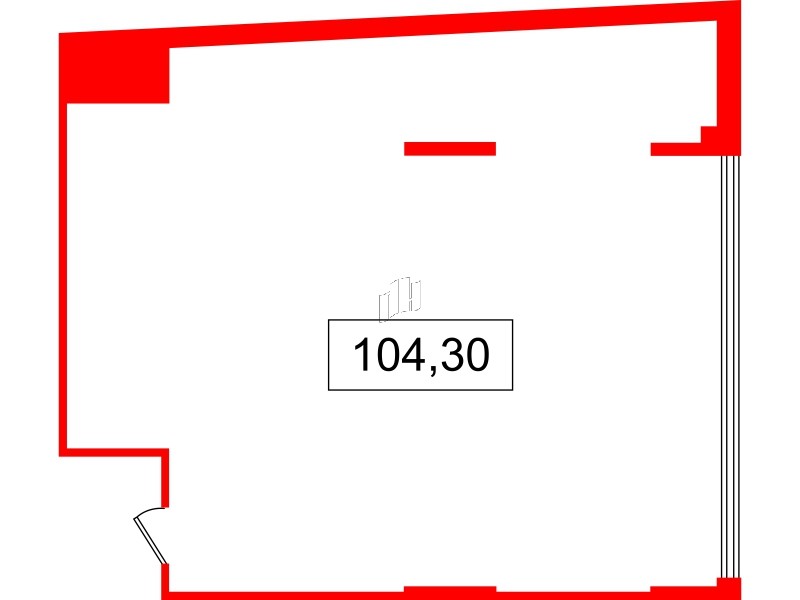 Помещение в ЖК БЦ INSIDE, 104.3 м², 6 этаж