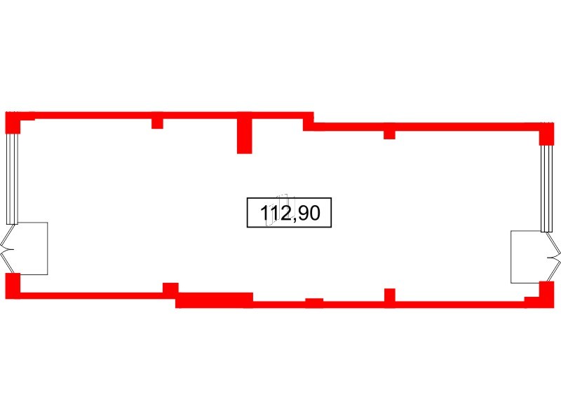 Помещение в ЖК Берег. Курортный, 112.9 м², 1 этаж