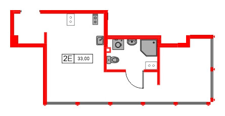 Апартаменты в ЖК Апарт-отель «МОСКО», 1 комнатные, 33 м², 6 этаж