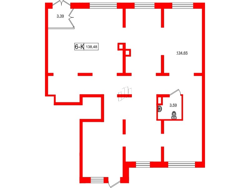 Помещение в ЖК Смарт, 144 м², 1 этаж