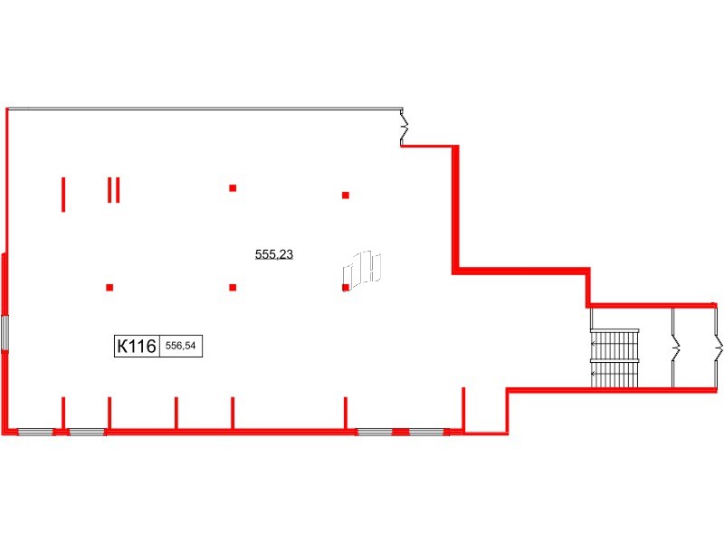 Помещение в ЖК Клубный дом Лиговский,127, 566.54 м², 1 этаж