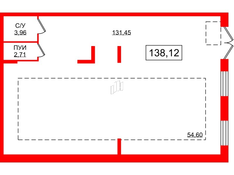 Помещение в ЖК NEWПИТЕР, 138.12 м², 1 этаж