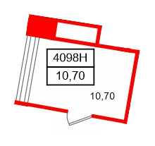 Помещение в ЖК VALO, 10.7 м², 3 этаж