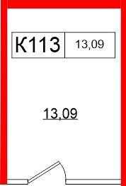 Помещение в ЖК Клубный дом Лиговский,127, 13.09 м², 1 этаж