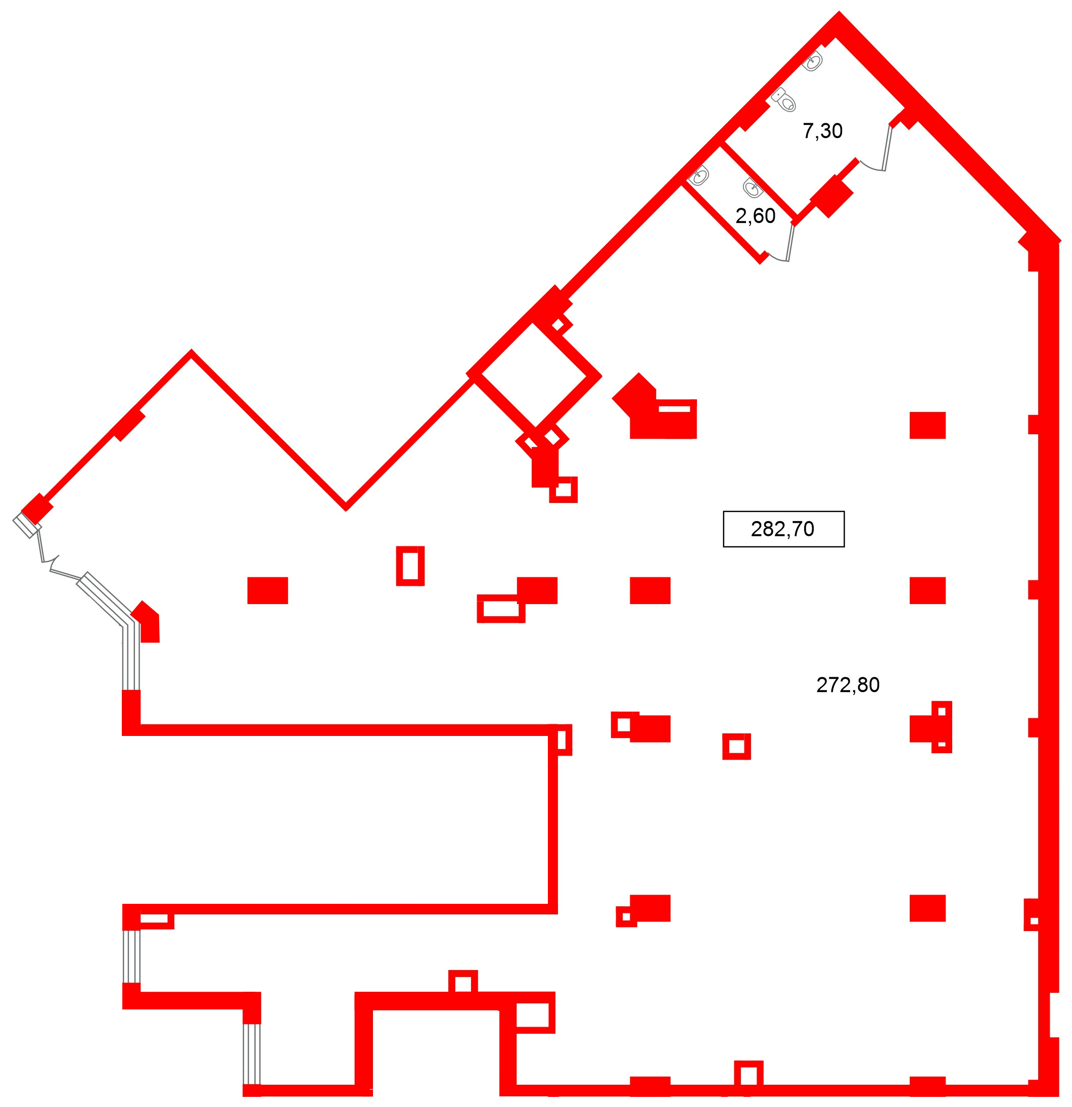 Помещение в ЖК Европейский парк, 282.7 м², 1 этаж