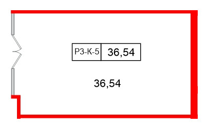 Помещение в ЖК Моско, 36.54 м², 3 этаж