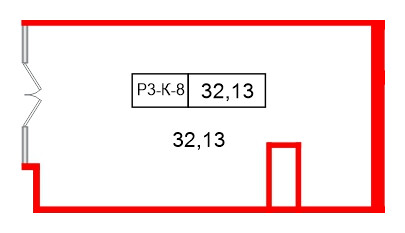 Помещение в ЖК Моско, 32.13 м², 3 этаж