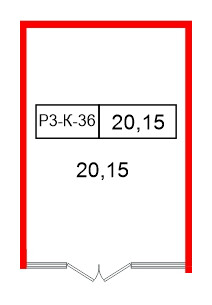 Помещение в ЖК Моско, 20.15 м², 3 этаж