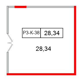 Помещение в ЖК Моско, 28.34 м², 3 этаж