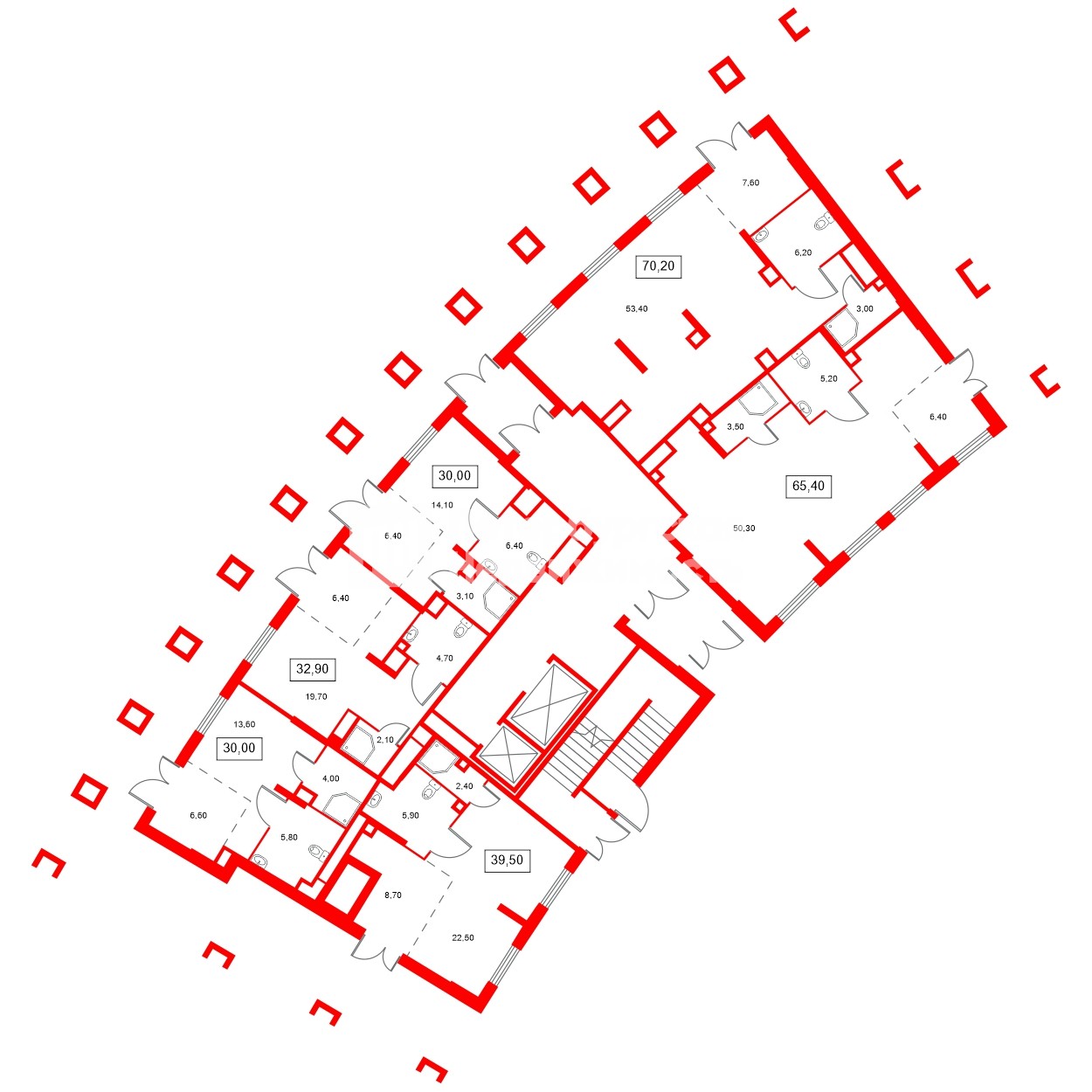 Помещение в ЖК Ягодное Река Парк, 65.4 м², 1 этаж